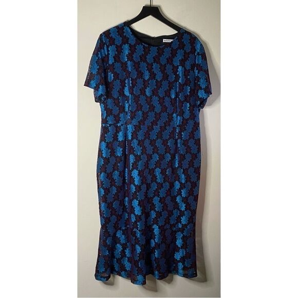 Marina Kaneva Plus Size Floral Lace Dress Size 18 - Picture 1 of 10